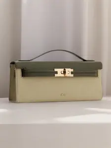 JW PEI Bria Faux Suede Structured Top Handle Bag - Dark Olive