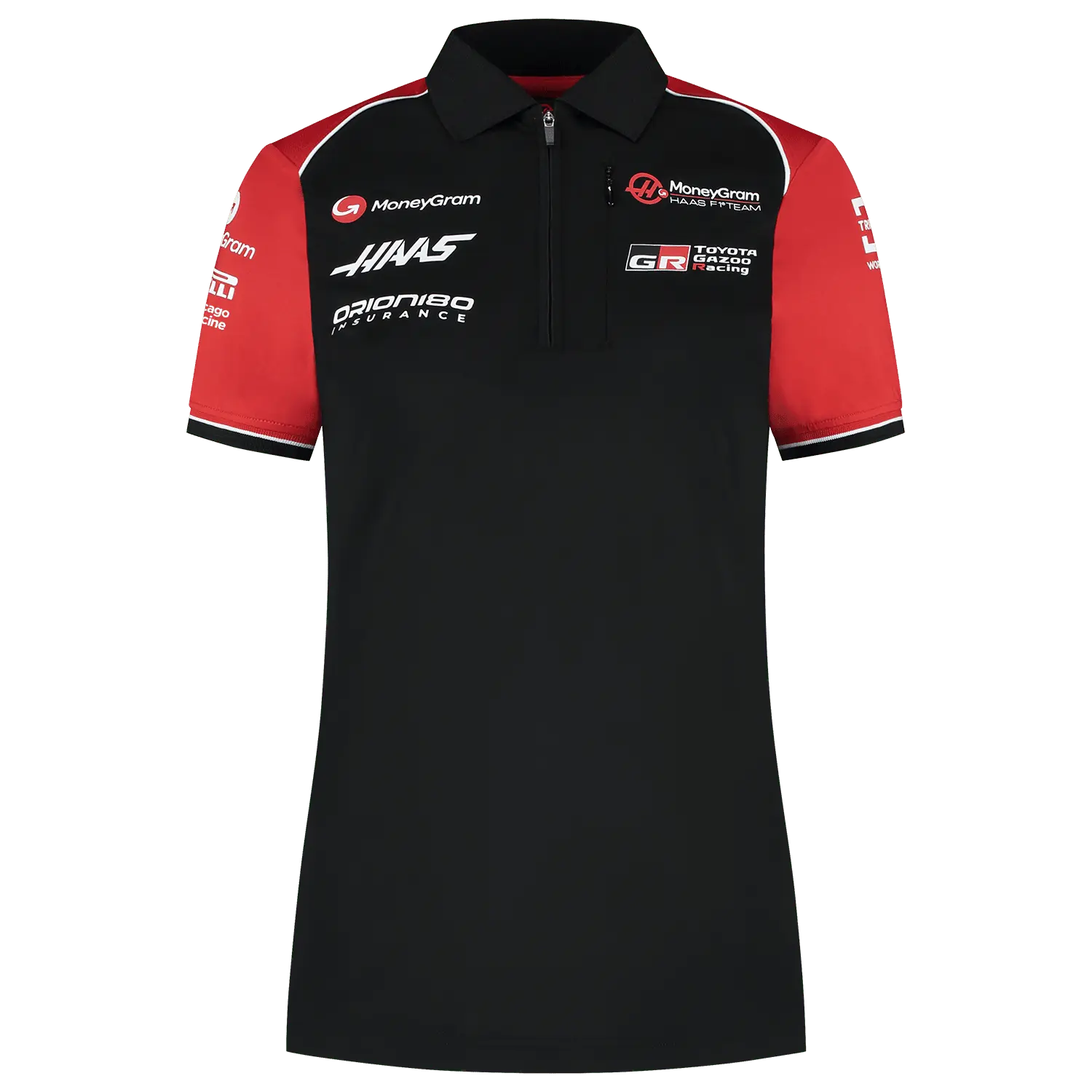 Haas Racing F1 2025 Women's Team Fitted Polo Shirt - Black