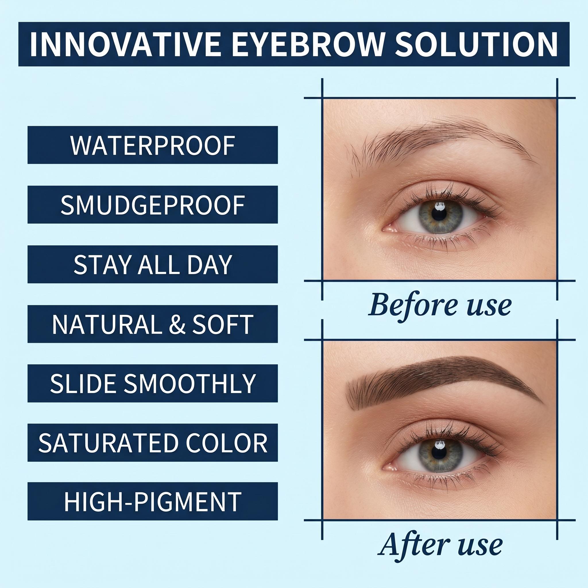 【QCQX】Waterproof 2-in-1 Micro-Fork Eyebrow Pen & Tinted Gel — Long-lasting brow tool for natural, hair-like strokes; includes brow shaping brush; essential makeup tool and accessory. 【QCQX】Waterproof 2-in-1 Micro-Fork Eyebrow Pen & Tinted Gel — Long-lasting brow tool for natural, hair-like strokes; includes brow shaping brush; essential makeup tool and accessory.