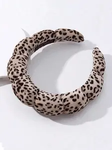 Women's Leopard Pattern Hairband, Makeup Headband, Small Lightweight Design, Ideal for Facial Care & Spa Gifts, Perfect for Parties & Daily Use