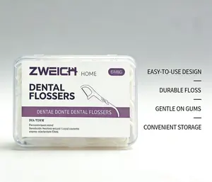 Boxed dental floss sticks, 50 sticks per bag. Smooth and tough, deep cleaning between teeth, disposable hygiene, portable and practical for travel.