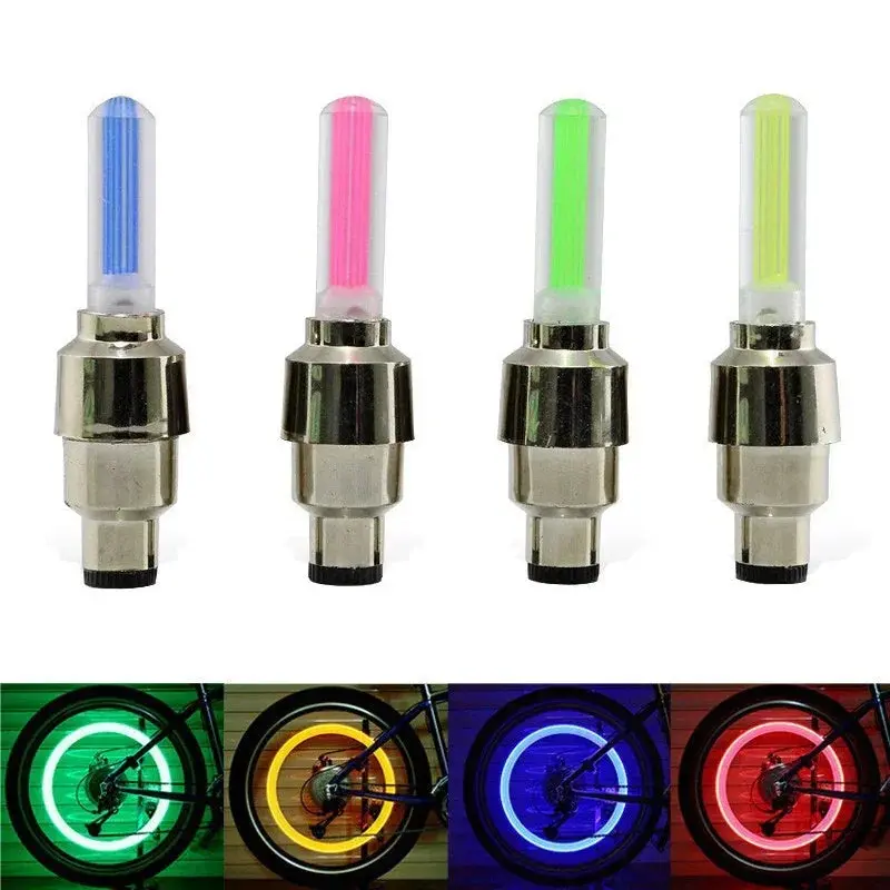 LED Tire Valve Lights, Motion-Activated Colorful & Single Color Accent Lights for Bikes, Cars, Trucks - Waterproof, Easy to Install for Enhanced Safety, Led Lights