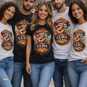 Libertad Shirt Cuba Unisex - Patriotic Design with Wings and Stars - Comfortable Fit for Men and Women