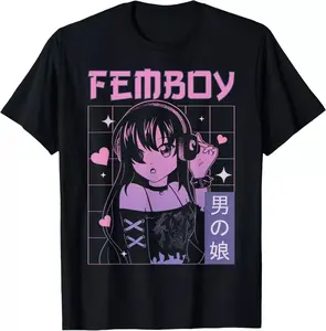 Femboy Crossdressing Crossdresser MTF Anime T-Shirt