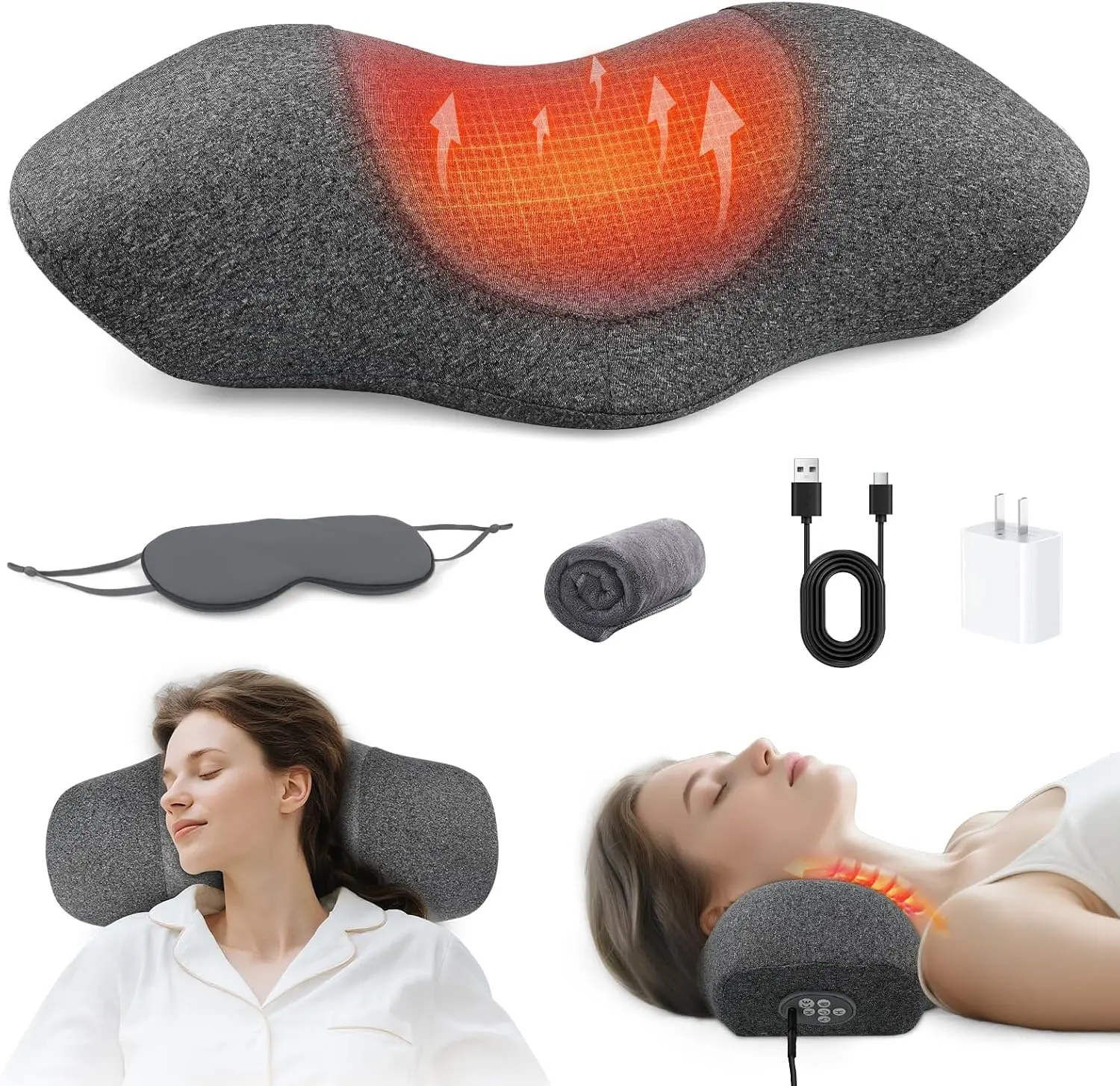 vibration neck massager with heat Amazon.com: Homedics Pro Therapy Vibration Neck Massager with Soothing Heat,  Portable Pain Relief Massage for Stiff Neck Muscles, Soothing Heat for  Tension and Stress Release, Customizable Speeds : Health & Household main image 1