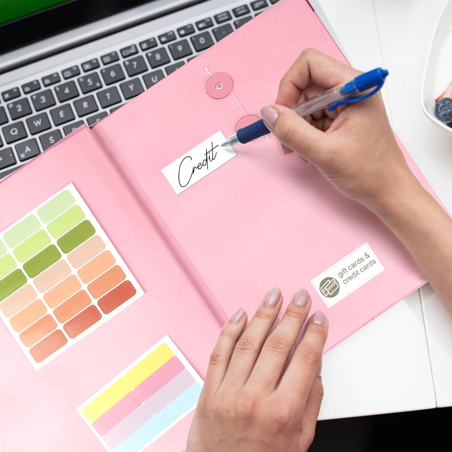 Accordion File Organizer Manila Pocket Document Folder for Passports, Birth Certificates & Important Papers, Office & Home Storage,gift for Weddings, Travel, Lovers, Friends, Graduation, Anniversary