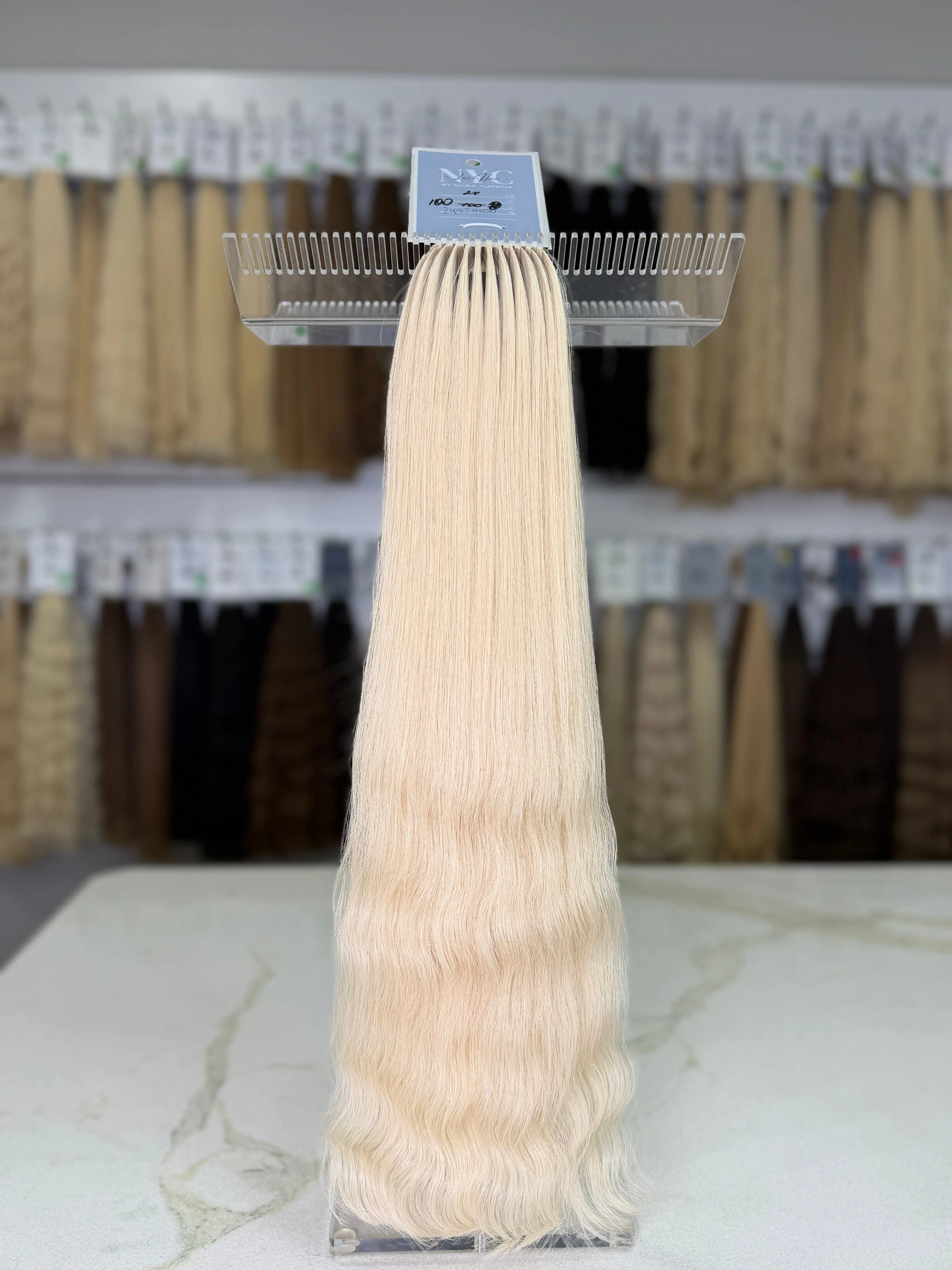 Premium Slavic Hair Blonde Wavy Bulk 24 Inch | LuxHairNYC