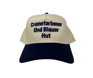 Cremefarbener Und Blauer Hut Fashion Snapback Hat