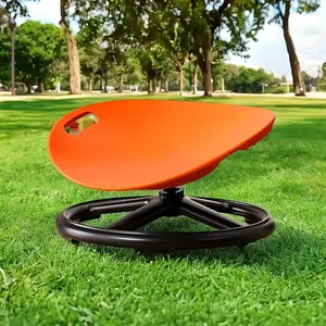 One durable plastic swivel sensory chair with an oval eggshell design, upgraded non-slip base, training and rehabilitation equipment suitable for training centers and home use, improving balance and concentration, exercise chair, wave-shaped seat cushion.