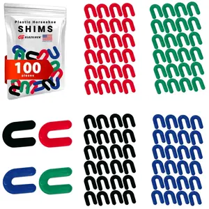 Horseshoe Shims for Leveling Multipack (100-Piece 1/4, 1/8, 1/16, 1/32-inch) U Shape Tile Shims Spacers to Windows, Floors, Toilets, Doors – Indoor Use - : Industrial & Scientific