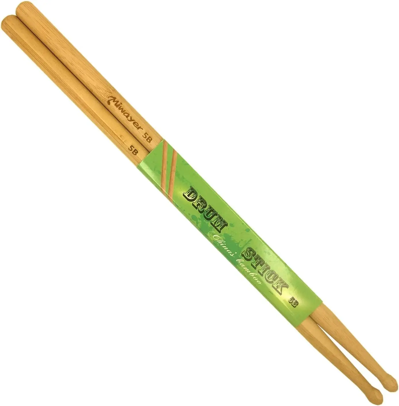5B  Drumsticks 6" Light Durable with Teardrop-shaped tips Musical Instrument Percussion Accessories