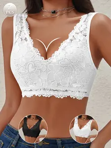 Breast Enhancer Bra Without Steel Wire, Floral Lace Design, Full Coverage, Elegant High Elasticity, Breathable Backless Lingerie