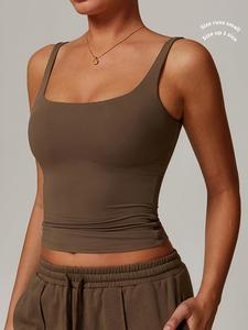women's solid sports bra, athletic fitted sports vest with removable chest pad, ladies sportswear for outdoor wear, tops for women, workout clothes women, gym workout clothes, yoga activewear, sports crop top, summer athletic wear, sporty breathable bras