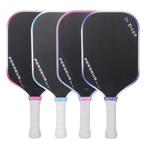 Tiger Pro Carbon Fiber 16mm Pickleball Paddle - Ben Johns Preuse 3S Adult Racket with PP Honeycomb Core, Gen3 Carbon Friction Surface, Foam Edge Design for Enhanced Performance, Optimal Control and Spin, Blue, Ideal Gift for Holidays & Special Occasions