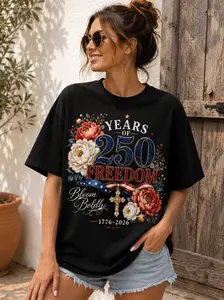 Womenswear Women's Christian Jesus Lemonade Graphic T-Shirt, Funny Faith-Based Summer Lemon Print Casual Inspirational Cute Top