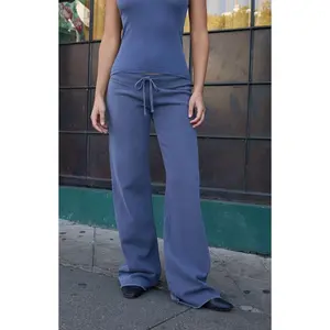 John Galt Women's Navy Hilary Yoga Baggy Sweatpants