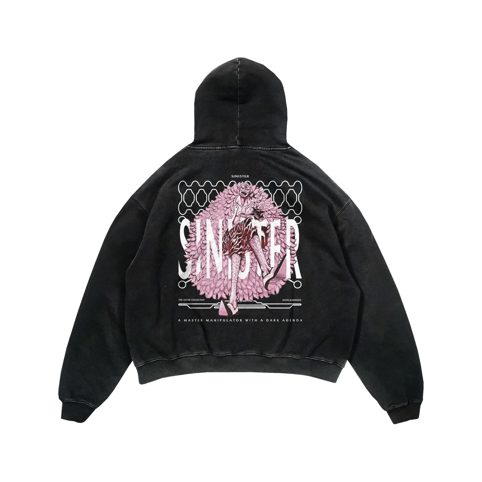 Doflamingo Vintage Hoodie | One Piece Anime Hoodie Graphic Streetwear Oversized Collector Gift, Gift For Fan Anime
