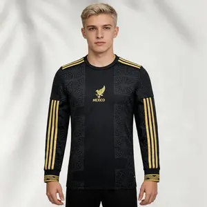 2025  Black Long Sleeve Soccer Jersey