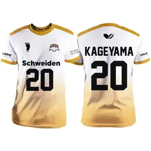 Haikyuu Adlers White Cartoon Anime Cosplay Men Jersey Summer Short Sleeve Children Tee Tops 2025 Fashion Women T-shirt