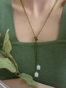 Women's Elegant Artificial Crystal Decor Pendant Necklace, Fashion Jewelry for Party, Daily Clothing Decor, Trendy All-match & Exquisite Jewelry for Birthday Gift, Fashion Pendants