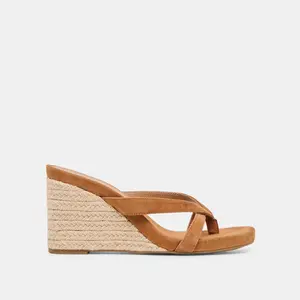 Dolce Vita HELAN ESPADRILLE WEDGES BROWN SUEDE