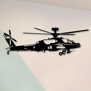 Helicopter Design Wall Art, Modern Metal Wall Decor, Wall Hanging Decor for Home Living Room Bedroom Kitchen, Home Decor, Room Decor, Poster, Artistic