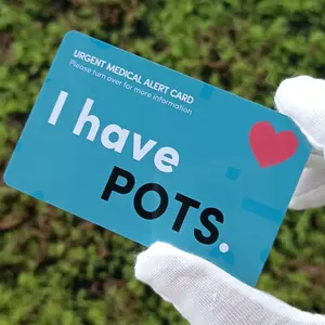 Palmar Hyperhidrosis Pcos Flare Pots Pregnant Progressive Ms Prurigo Nodularis Writable Custom Message Card Urgent Medical Alert PVC Card Notice