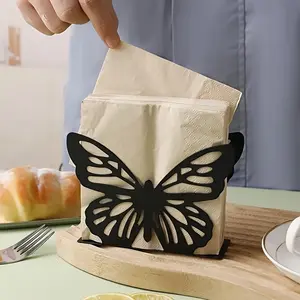 1pc Scandinavian Butterfly Pattern Tissue Box Holder -