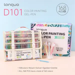 Languo Gel Pens for Coloring, 45/99/162/234Colors Set Gel Colored Pens, Perfect Gel Pens for Adult Drawing Doodling Journaling, Art Supplies and DIY Crafts