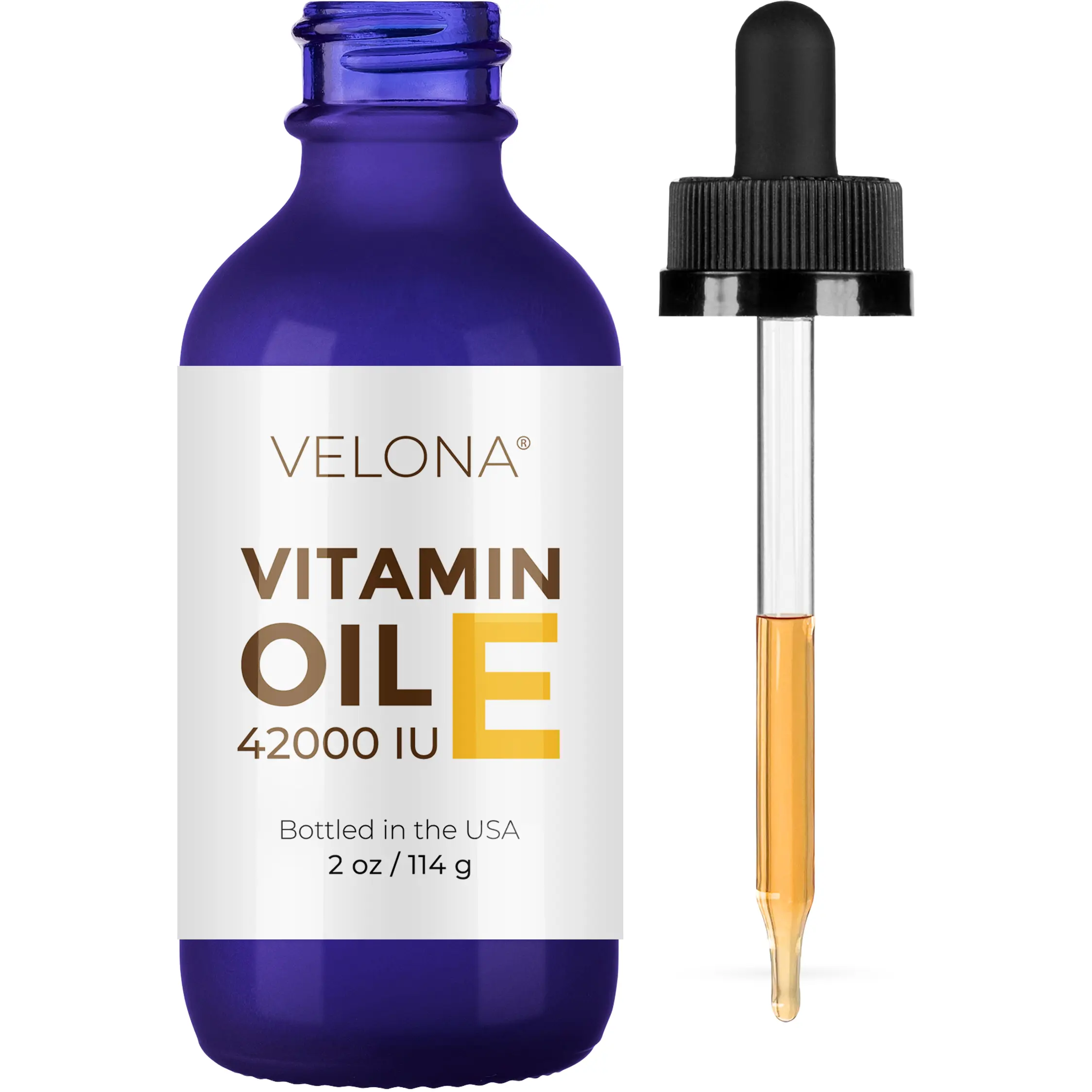 Vitamin E Oil - 2 Fl Oz | 42,000 IU | 100% Pure & Natural | for Face, Hair, Body, Skin Care, Stretch Marks, Nails, Cuticles, Scars | Food & Cosmetic Grade | Moisturizing Hexane Free… Moisture Serums