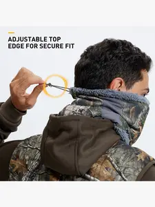 Loogu Autumn Winter Camo Scarf, Fitted Warm Outdoor Wrap, Adjustable Comfortable Fit, Casual Style for Fall & Winter