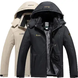 Men's Ski Snow Jacket Warm Winter Waterproof Coat Snowboard Rain Jacket Hooded Windproof Windbreaker