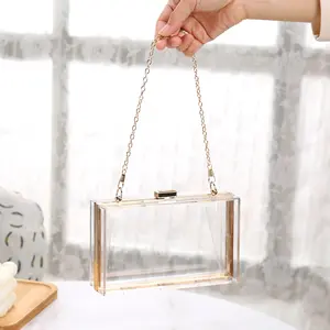 LAKSMI Clear Acrylic Clutch Bag for Women Clear Crossbody Fashion Purse Shoulder Handbag with Removable Chain Strap unique bags Accessory purses crossbody bags