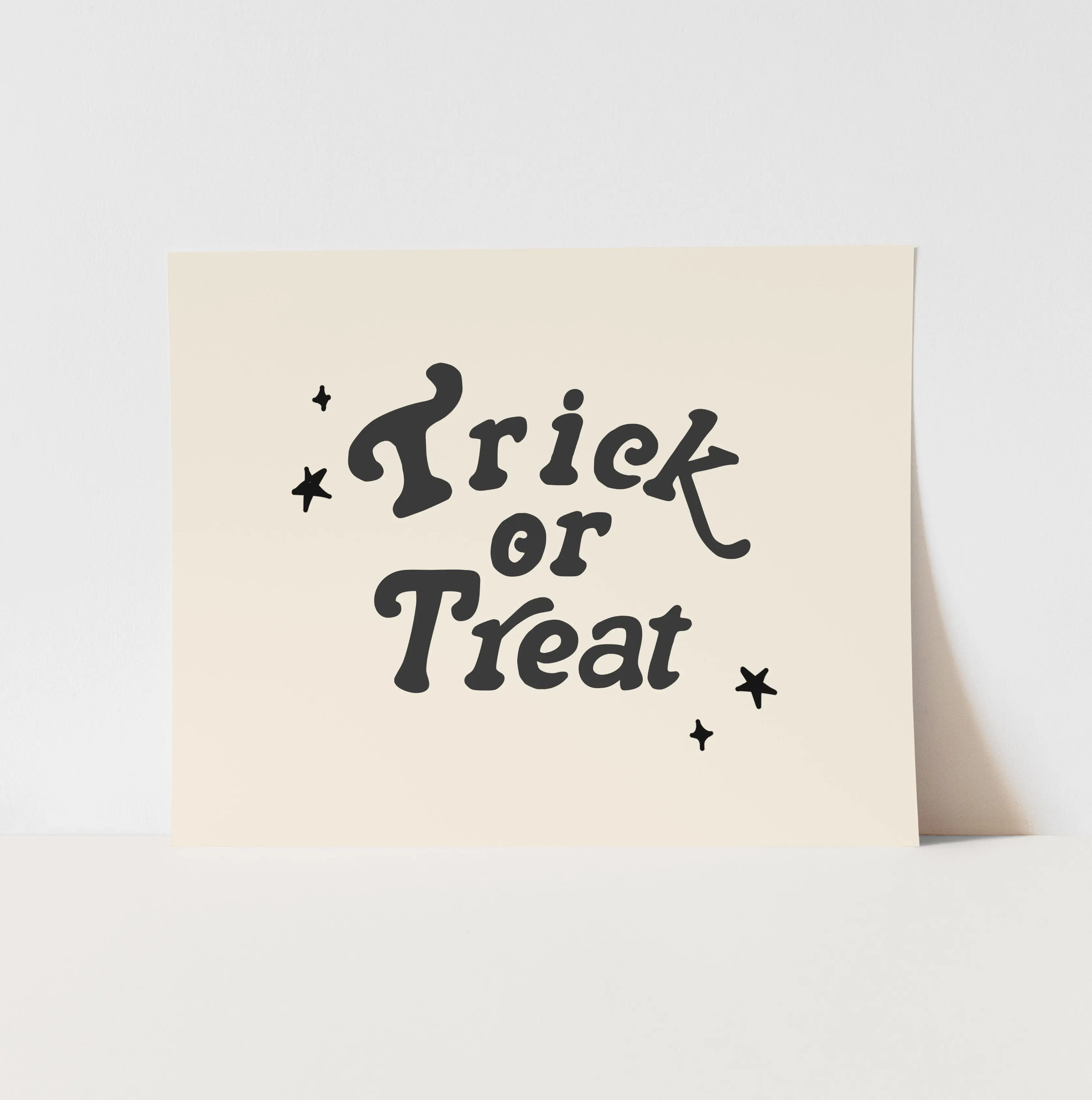 {Neutral} Trick or Treat Art Print