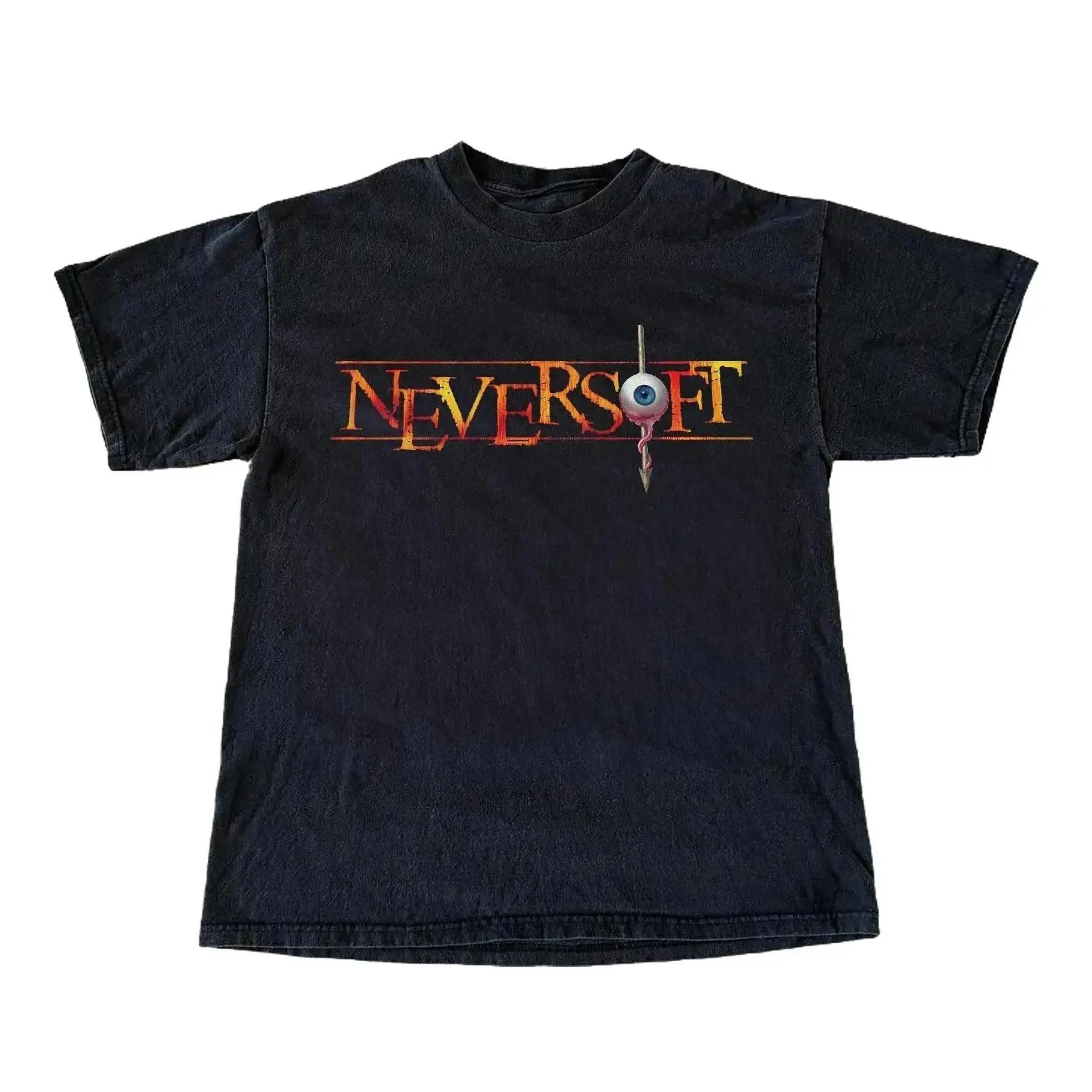 VINTAGE 2000s 'NEVERSOFT' VINTAGE BLACK T-SHIRT VINTAGE 2000s 'NEVERSOFT' VINTAGE BLACK T-SHIRT