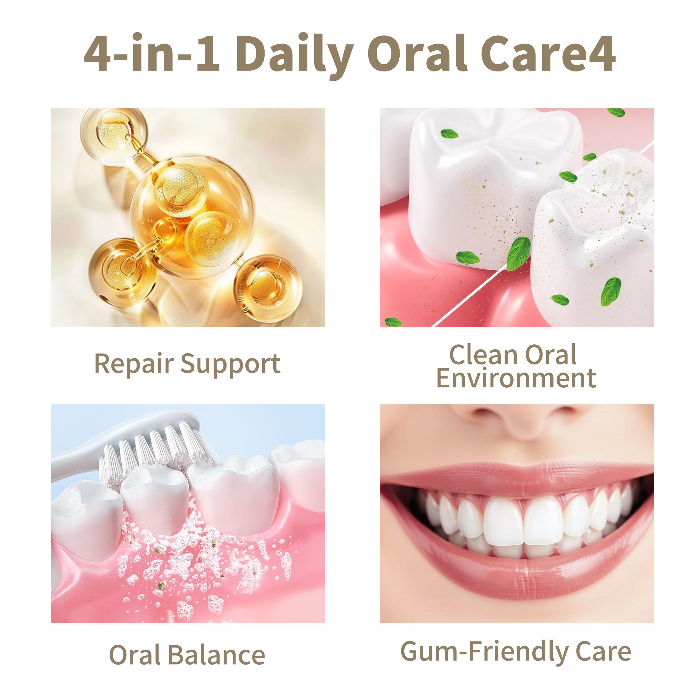 KUGIG Toothpaste, Fluoride-Free Mint Toothpaste for Fresh Breath, Plaque Control, Enamel Support, Sensitive Teeth & Gum Care, Daily Clean