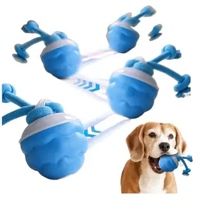 Self-Moving Automatic Dog Toy Ball, Rechargeable Smart Interactive Pet Ball, Mental Stimulation Anxiety Relief Toy for Small Medium Large Dogs, Battery Operated Rolling Toy, Blue