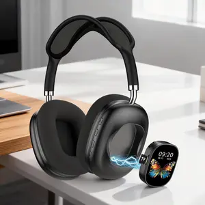 2026 Viral MAX800 Touch Screen Headphones | Color Touch Display Smart Control Over Ear Headset For Daily Use