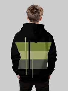 Boys' Fashion 3D Print Hoodie Sweatshirt, Casual Long Sleeve Pullover with Pockets, Stretch Polyester Blend, Ideal for Daily & Outdoor Wear