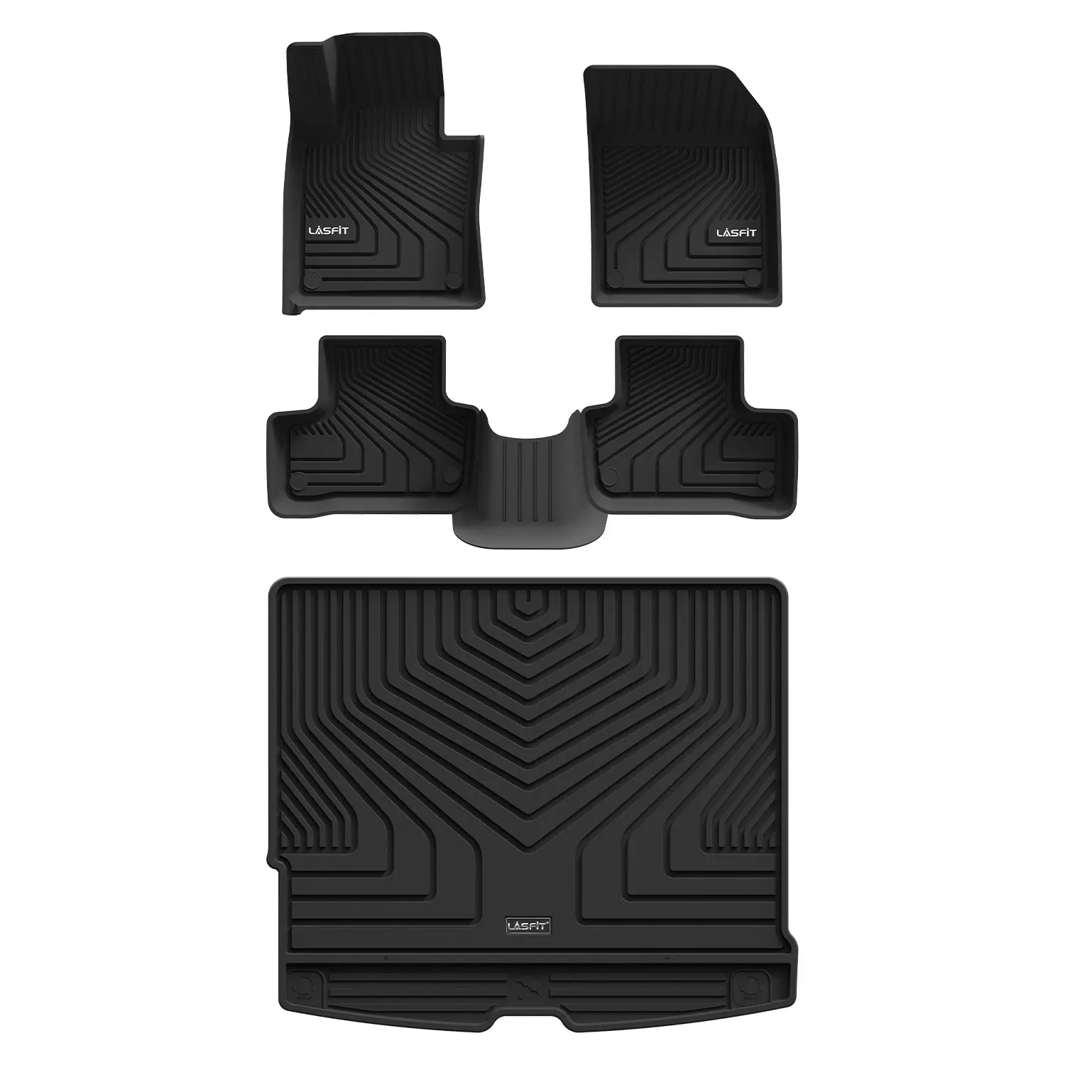 Lasfit Car Floor Mats & Cargo Mat - Compatible with 2018-2026 Volvo XC60, Gasoline Models Only, Mat Floor Mats