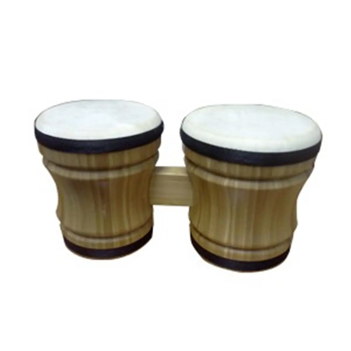 212 MAIN Bamboo Double Bongo - Eco-Friendly Percussion Instrument, Natural Bamboo Musical Accessory for Toys & Hobbies