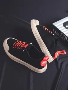 Men's High-Top Casual Sneakers, Textile Upper, Rubber Sole, Colorblock Design, All Seasons, Comfortable & Durable, Perfect for Daily Wear