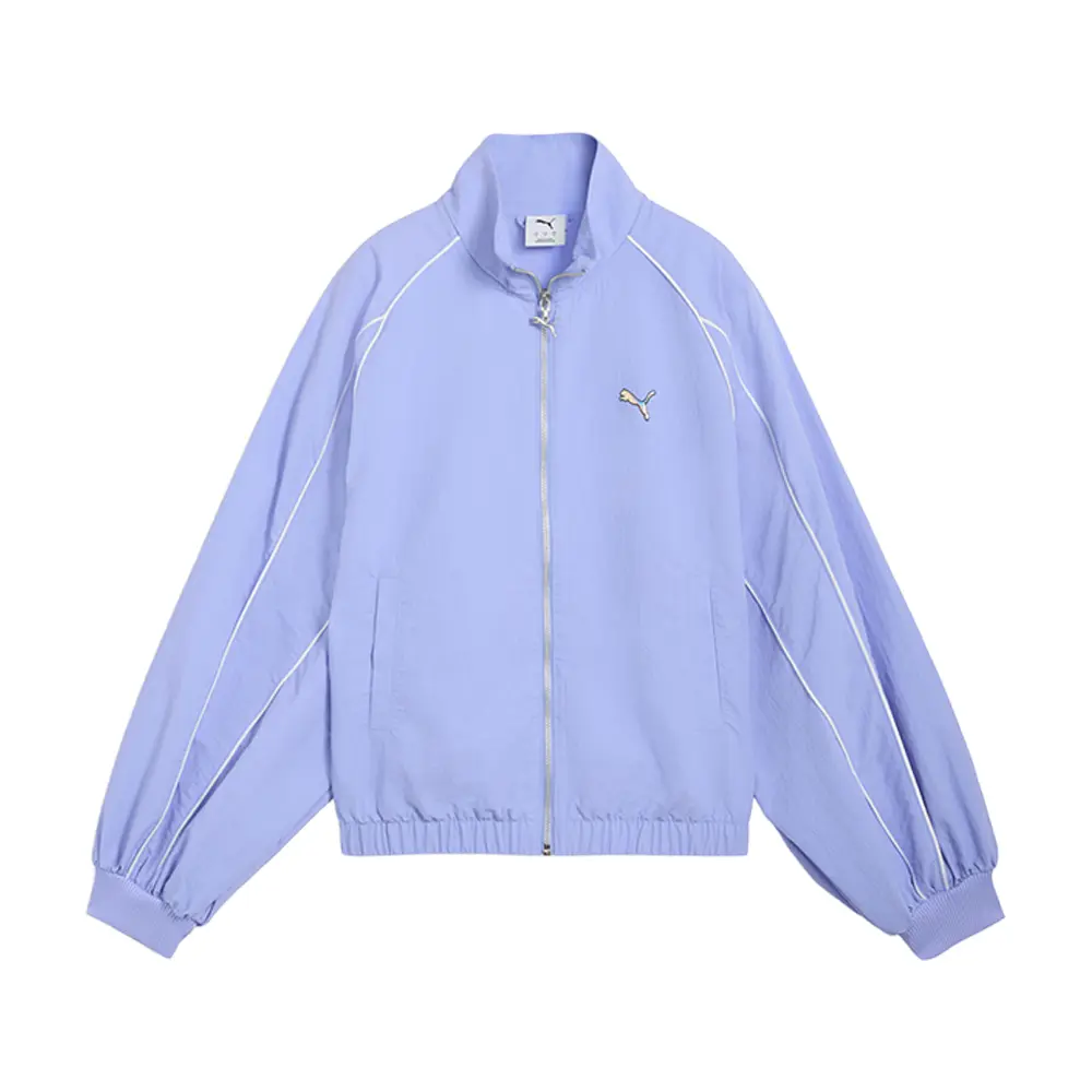 PUMA Womens T7 Balloon Jacket Athletic Outerwear Casual - Blue