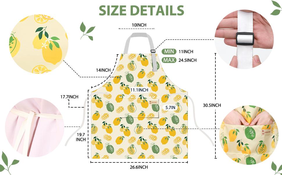 4Packs Apron for Women and Men with Pocket,Comfortable Floral Chef Kitchen Cooking Baking Painting Aprons,Waterproof & Adjustable Strap,Gift for Mom,Ideal for Gardening & Crafting,Cooking & Grilling