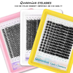 DIY Eyelash extension Kit Three Types of Lash Natural Dense Think Look D Curl Lash Clusters Mixed Length | Eyelash Extensions Kit with Mixed Styles- Eye Styles, Extra Thick, Beginner-Friendly, Lightweight, Comfortabl High Quality