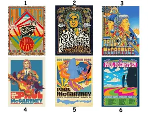 Paul McCartney Got Back Tour October 2025 Concert Poster