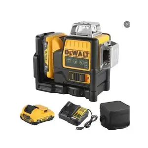 DEWALT 12-Line Green Laser Level DW089LG 3D, Self-Leveling, IP54 Waterproof, Perfect for Carpenters & Tilers