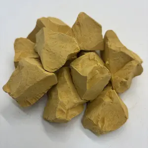 Golden Yellow Edible Kaolin Clay Lump&Chunks 100% Natural&Zero Additive Hard Crisp Slightly Sticky When Wet Cosmetic Grade 200g(7oz)