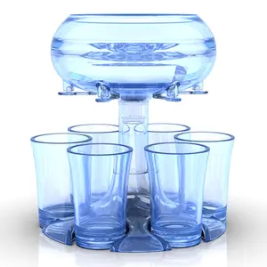 6‑Shot Glass Dispenser Rack – Pour & Serve All at Once
