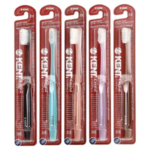 Kent Ultra Soft Toothbrush, Crystal Compact, 5 Toothbrushes